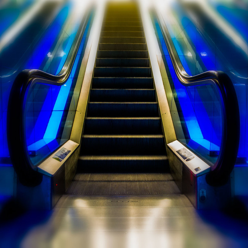 Escalator-Blue